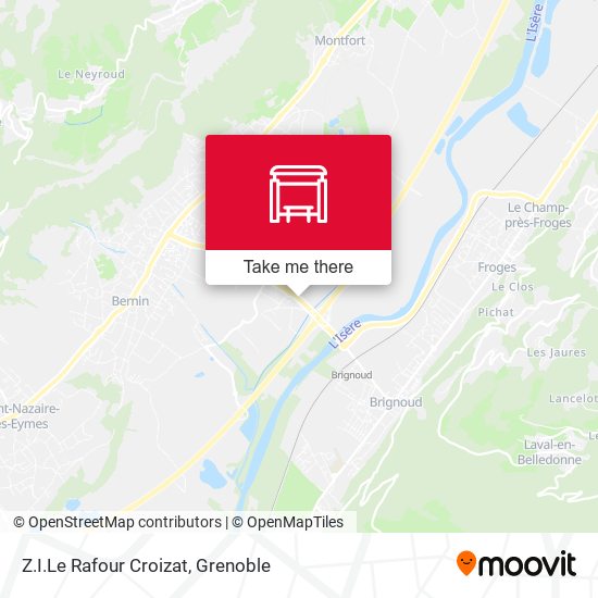 Z.I.Le Rafour Croizat map