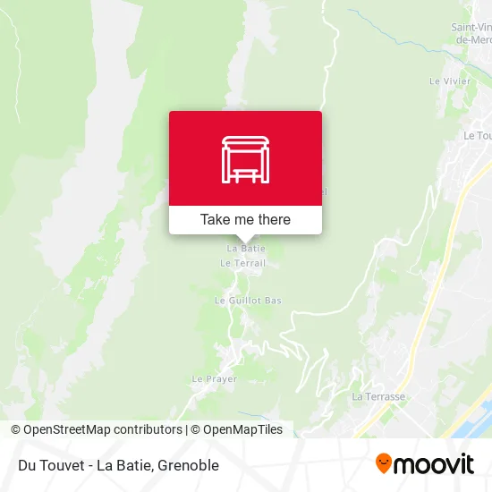 Du Touvet - La Batie map