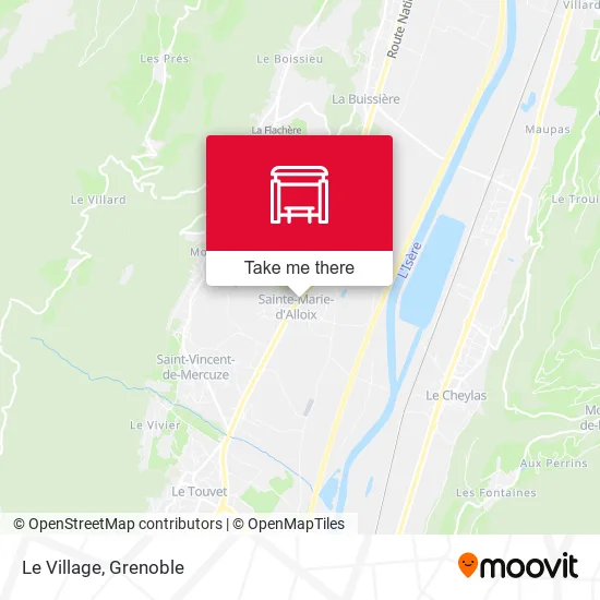 Le Village map