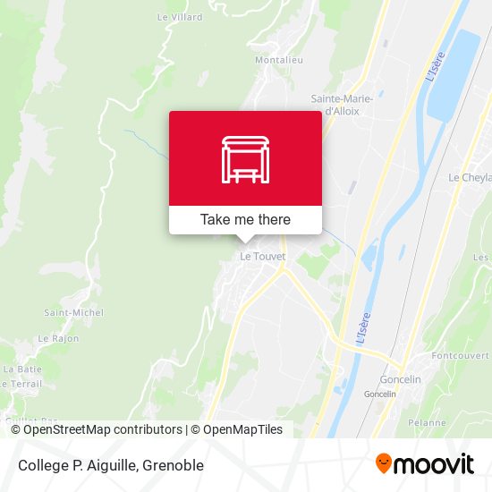 College P. Aiguille map