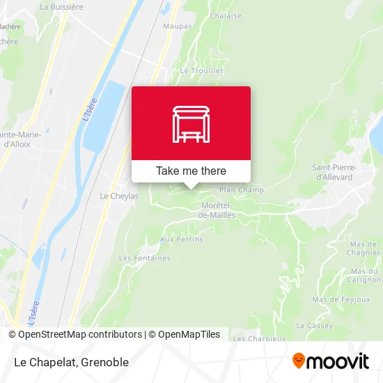 Le Chapelat map