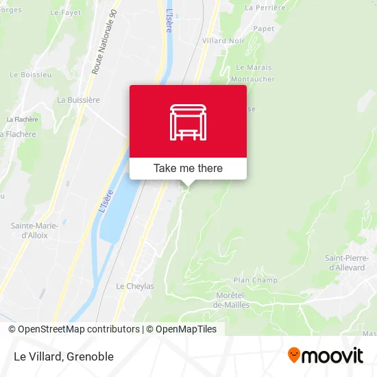 Le Villard map