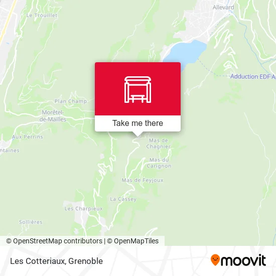 Les Cotteriaux map