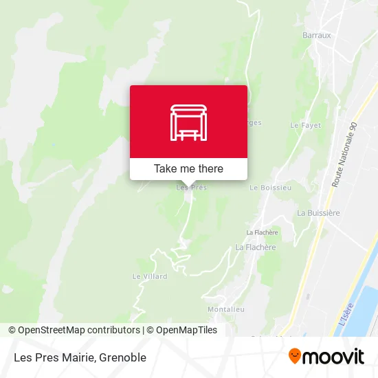 Les Pres  Mairie map