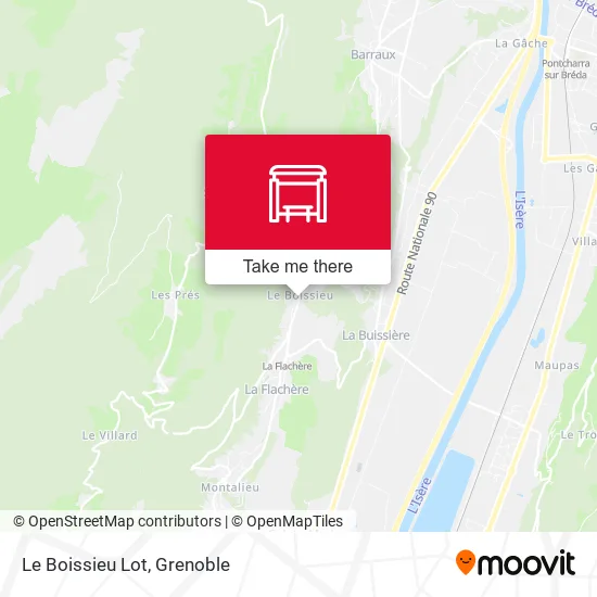 Le Boissieu Lot map