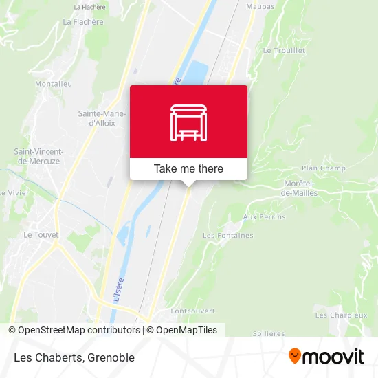 Les Chaberts map