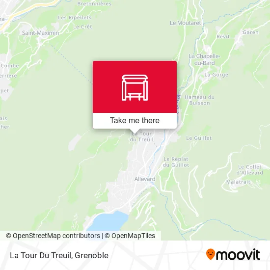La Tour Du Treuil map
