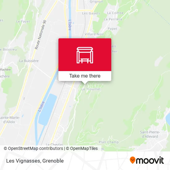 Les Vignasses map