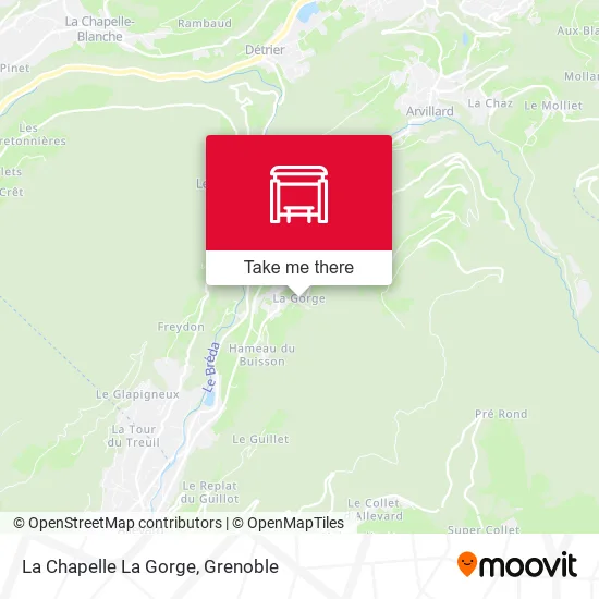 La Chapelle La Gorge map