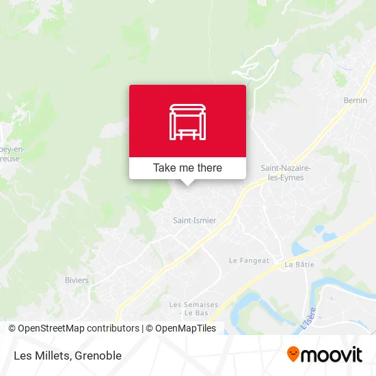Les Millets map