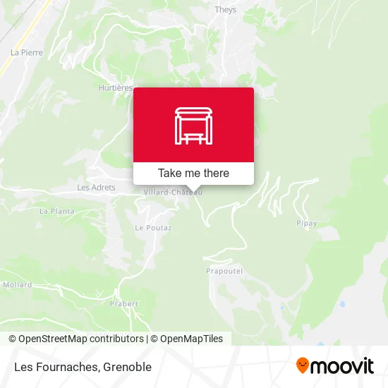 Les Fournaches map