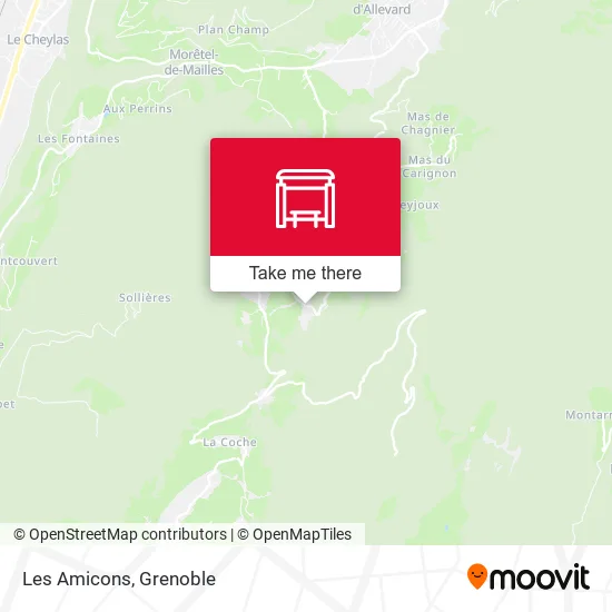 Les Amicons map