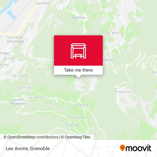 Les Avons map