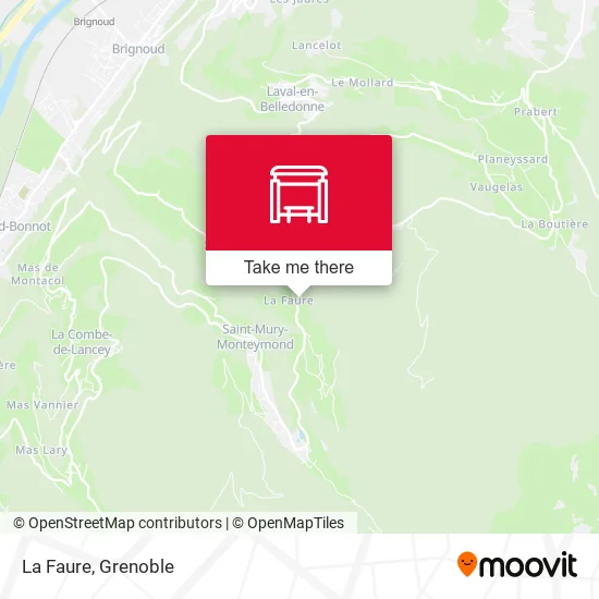 La Faure map