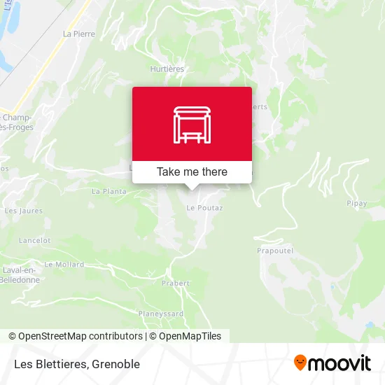 Les Blettieres map