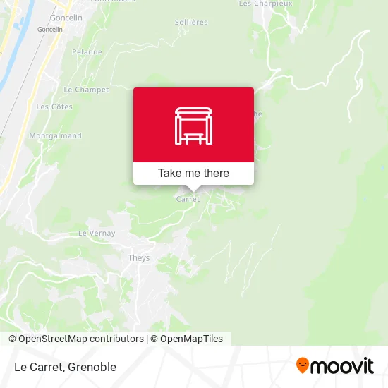 Le Carret map