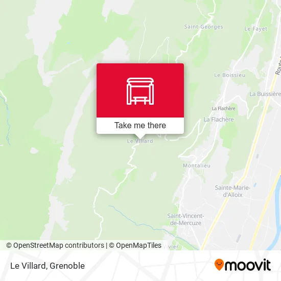 Le Villard map