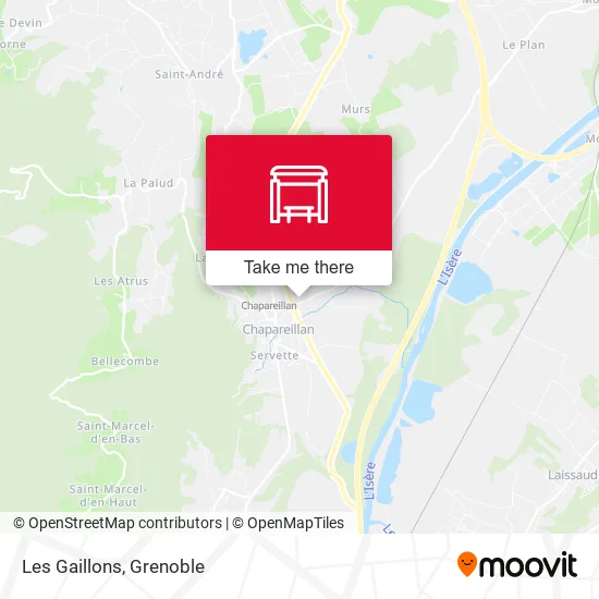 Les Gaillons map