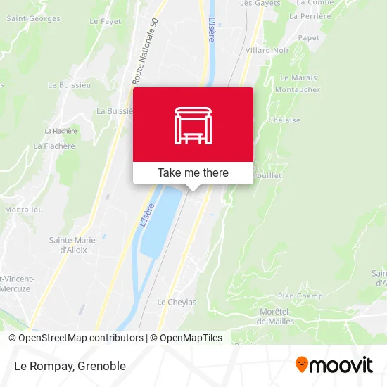 Le Rompay map