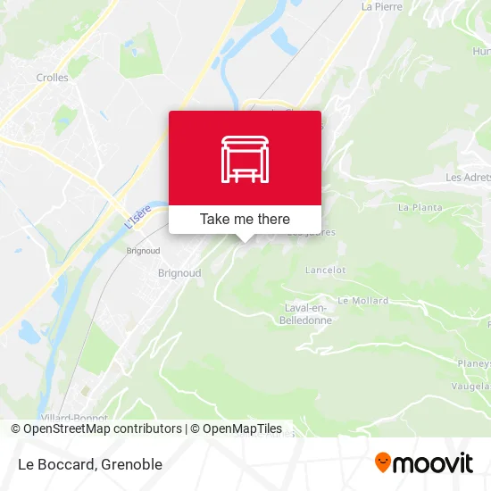 Le Boccard map