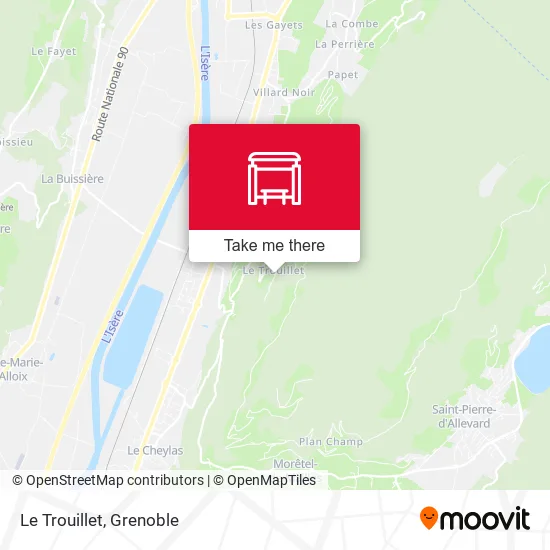 Le Trouillet map