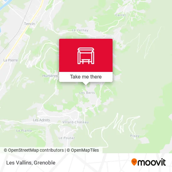 Les Vallins map