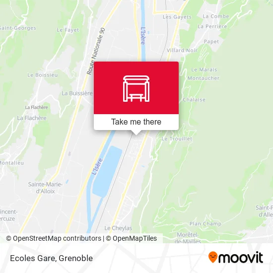 Ecoles Gare map