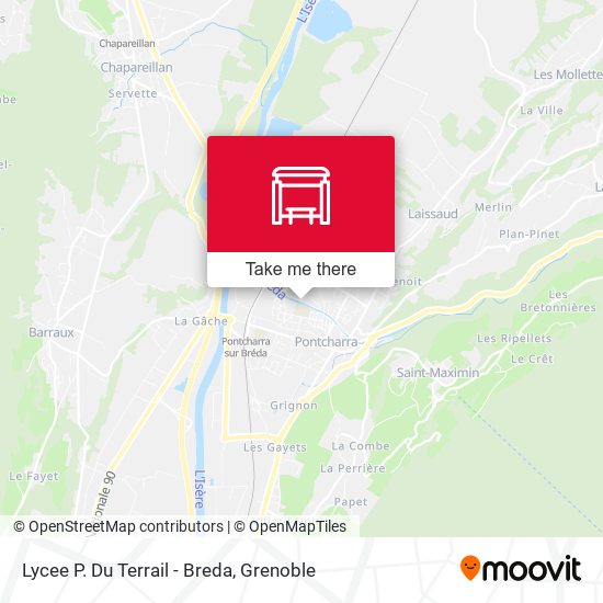 Lycee P. Du Terrail - Breda map
