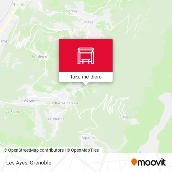Les Ayes map