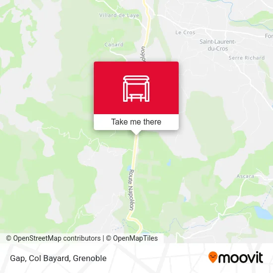 Gap, Col Bayard map