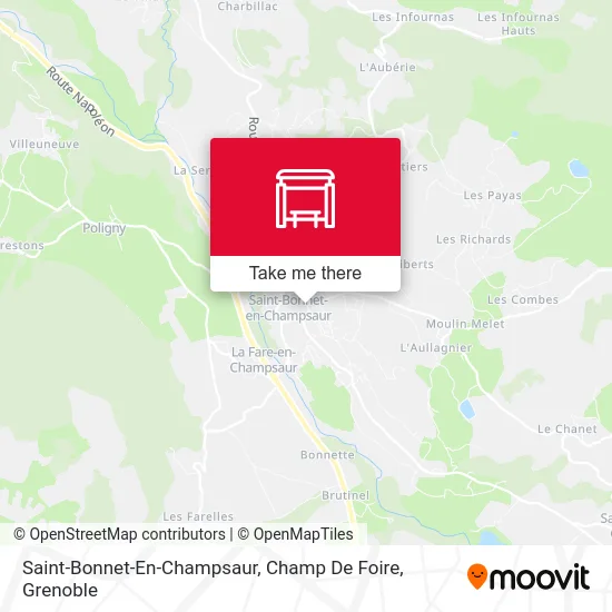 Saint-Bonnet-En-Champsaur, Champ De Foire map