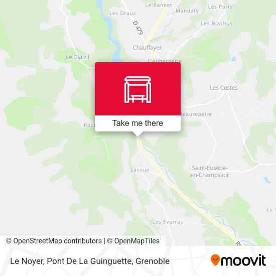 Le Noyer, Pont De La Guinguette map