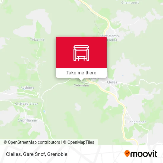 Clelles, Gare Sncf map