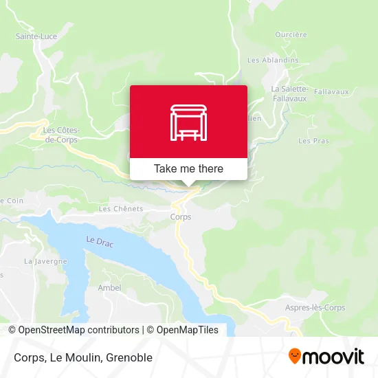 Corps, Le Moulin map