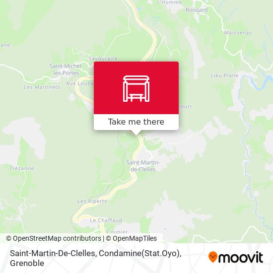 Saint-Martin-De-Clelles, Condamine(Stat.Oyo) map