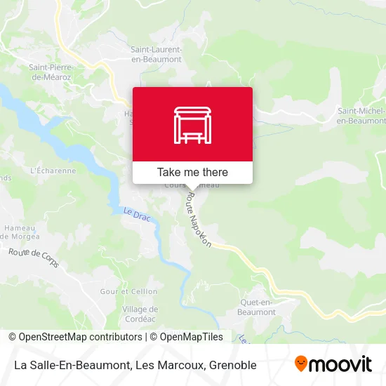 La Salle-En-Beaumont, Les Marcoux map