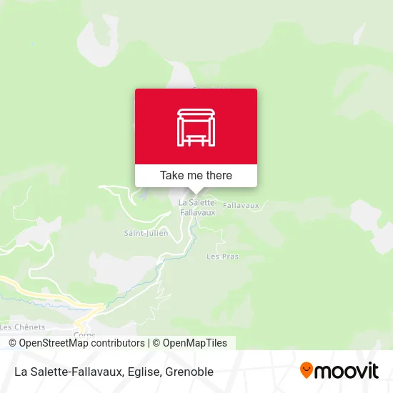 La Salette-Fallavaux, Eglise map