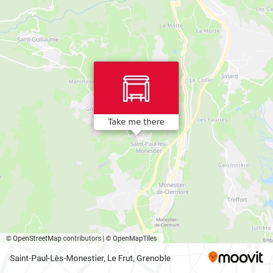Saint-Paul-Lès-Monestier, Le Frut map