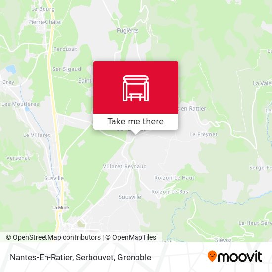 Nantes-En-Ratier, Serbouvet map