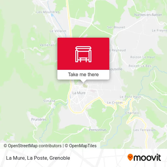 La Mure, La Poste map