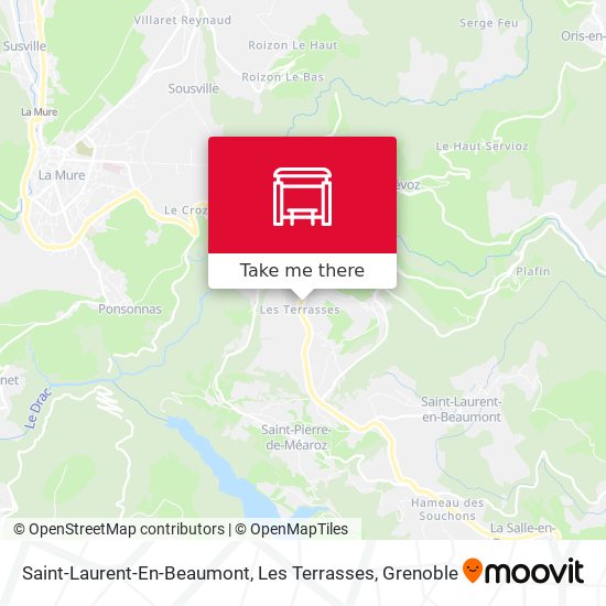 Saint-Laurent-En-Beaumont, Les Terrasses map