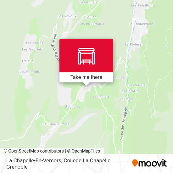 La Chapelle-En-Vercors, College La Chapelle map