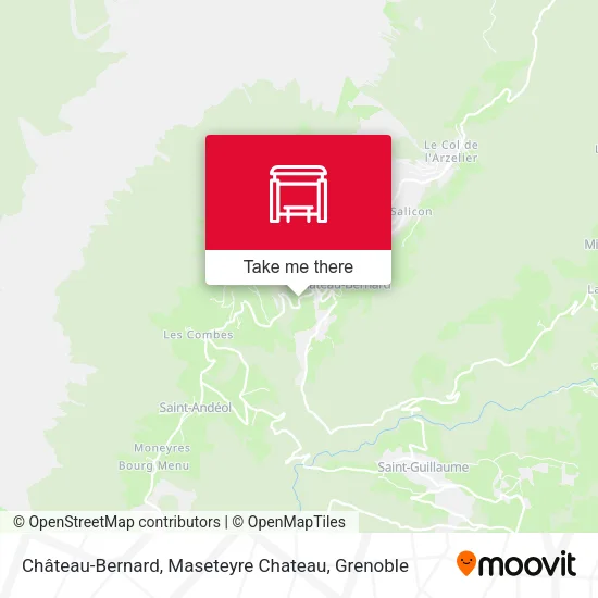 Château-Bernard, Maseteyre Chateau map