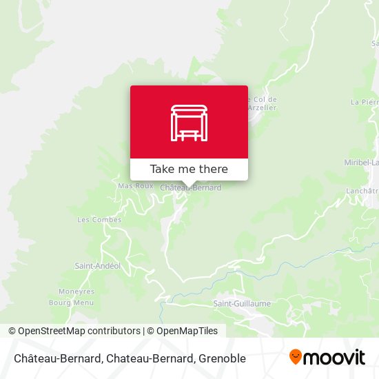 Château-Bernard, Chateau-Bernard map