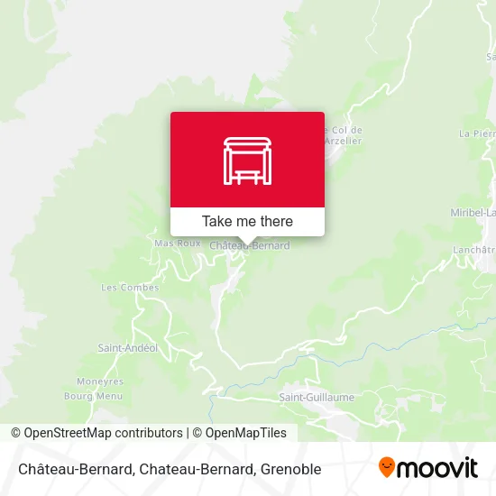 Château-Bernard, Chateau-Bernard map