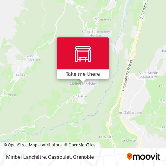 Miribel-Lanchâtre, Cassoulet map