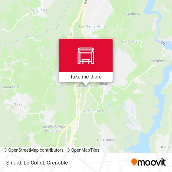 Sinard, Le Collet map