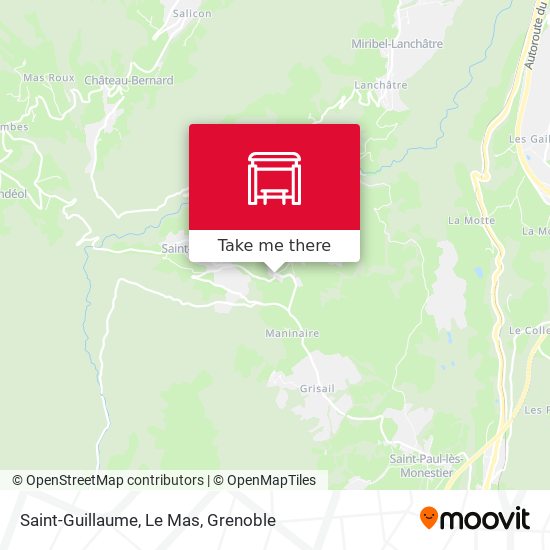 Saint-Guillaume, Le Mas map