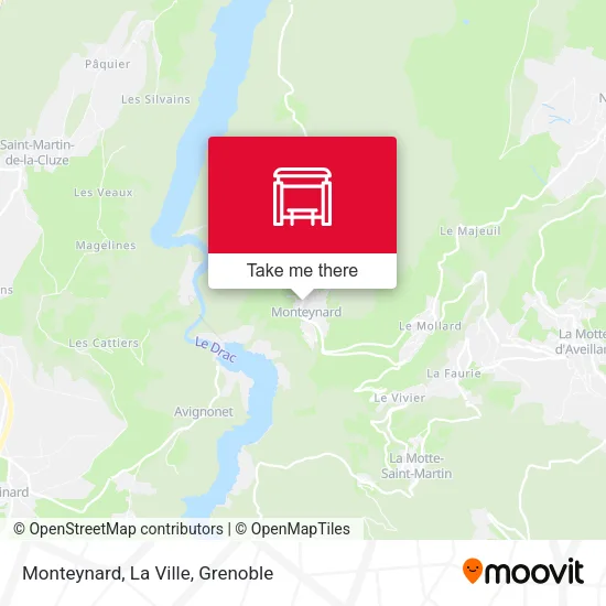 Monteynard, La Ville map