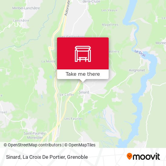 Sinard, La Croix De Portier map